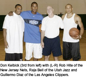 Don Kelbick with NBA players