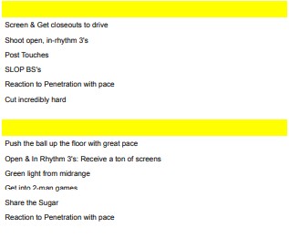 sample motion menus