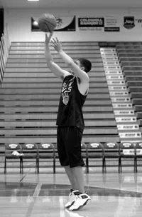 basketball shooting side full body release