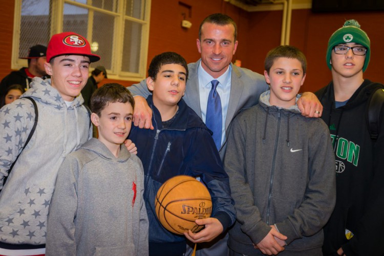 Chris Herren with Nazzaro Center Teens